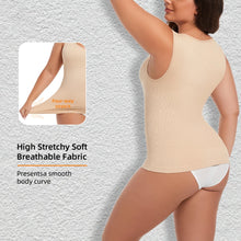 Load image into Gallery viewer, Womens Tummy Control Shapewear Tank Top with V Neck Seam-free Body Shaper Slimming Compression Tank Top