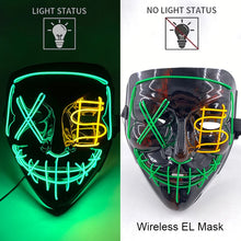 Load image into Gallery viewer, Masque LED Néon Halloween