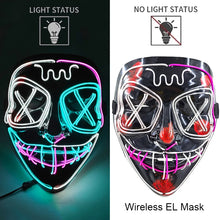 Load image into Gallery viewer, Masque LED Néon Halloween