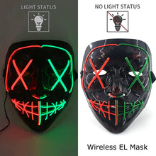 Load image into Gallery viewer, Masque LED Néon Halloween