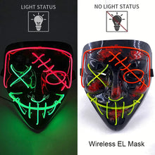 Load image into Gallery viewer, Masque LED Néon Halloween