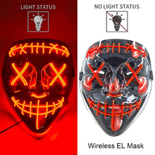 Load image into Gallery viewer, Masque LED Néon Halloween
