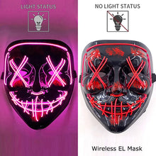 Load image into Gallery viewer, Masque LED Néon Halloween