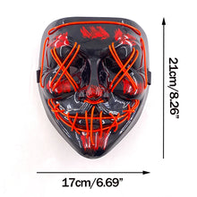 Load image into Gallery viewer, Masque LED Néon Halloween
