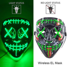 Load image into Gallery viewer, Masque LED Néon Halloween