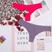 Load image into Gallery viewer, Lot de 3 Culottes Tanga Sans Couture