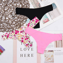 Load image into Gallery viewer, Lot de 3 Culottes Tanga Sans Couture