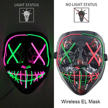 Load image into Gallery viewer, Masque LED Néon Halloween
