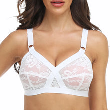 Load image into Gallery viewer, Unlined Soft Womens Bra Sexy Lace Bralette Minimizer Wireless Female Underwear Large Bosom Brassiere Plus Size Bra B C D E F Cup
