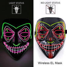 Load image into Gallery viewer, Masque LED Néon Halloween
