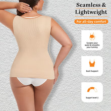 Load image into Gallery viewer, Womens Tummy Control Shapewear Tank Top with V Neck Seam-free Body Shaper Slimming Compression Tank Top
