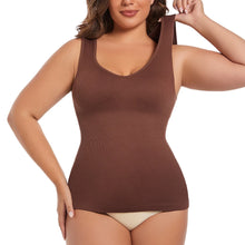 Load image into Gallery viewer, Womens Tummy Control Shapewear Tank Top with V Neck Seam-free Body Shaper Slimming Compression Tank Top
