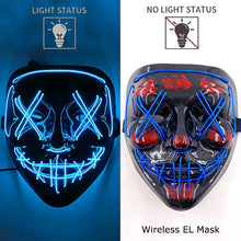 Load image into Gallery viewer, Masque LED Néon Halloween
