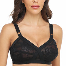 Load image into Gallery viewer, Unlined Soft Womens Bra Sexy Lace Bralette Minimizer Wireless Female Underwear Large Bosom Brassiere Plus Size Bra B C D E F Cup
