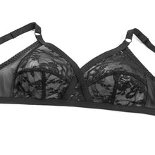 Load image into Gallery viewer, Unlined Soft Womens Bra Sexy Lace Bralette Minimizer Wireless Female Underwear Large Bosom Brassiere Plus Size Bra B C D E F Cup
