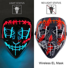 Load image into Gallery viewer, Masque LED Néon Halloween
