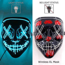 Load image into Gallery viewer, Masque LED Néon Halloween
