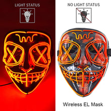 Load image into Gallery viewer, Masque LED Néon Halloween
