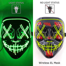 Load image into Gallery viewer, Masque LED Néon Halloween
