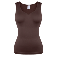 Load image into Gallery viewer, Womens Tummy Control Shapewear Tank Top with V Neck Seam-free Body Shaper Slimming Compression Tank Top

