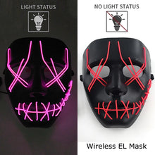 Load image into Gallery viewer, Masque LED Néon Halloween
