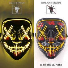 Load image into Gallery viewer, Masque LED Néon Halloween
