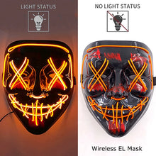 Load image into Gallery viewer, Masque LED Néon Halloween
