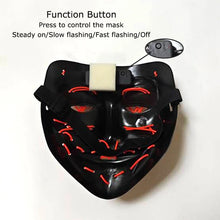 Load image into Gallery viewer, Masque LED Néon Halloween
