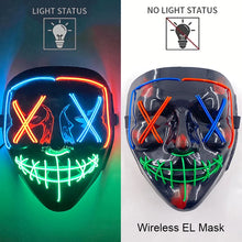 Load image into Gallery viewer, Masque LED Néon Halloween
