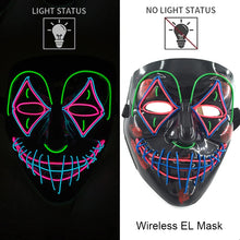 Load image into Gallery viewer, Masque LED Néon Halloween
