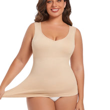 Load image into Gallery viewer, Womens Tummy Control Shapewear Tank Top with V Neck Seam-free Body Shaper Slimming Compression Tank Top
