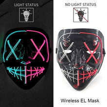 Load image into Gallery viewer, Masque LED Néon Halloween
