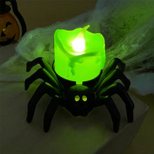Load image into Gallery viewer, Bougies LED Araignées Halloween
