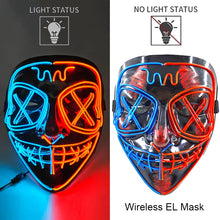 Load image into Gallery viewer, Masque LED Néon Halloween

