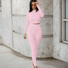 Load image into Gallery viewer, Ensemble Sport Crop Top et Legging Taille Haute
