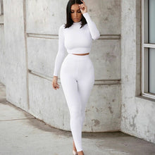 Load image into Gallery viewer, Ensemble Sport Crop Top et Legging Taille Haute
