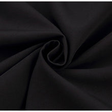 Load image into Gallery viewer, Robe Noire Manches Courtes pour Femme

