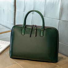 Load image into Gallery viewer, Sac à Main en Cuir Façon Crocodile avec Pochette Ordinateur
