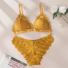 Load image into Gallery viewer, Ensemble Bralette Dos Nu en Dentelle Sans Couture
