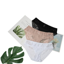 Load image into Gallery viewer, Ensemble 3 Culottes en Dentelle Transparente
