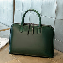 Load image into Gallery viewer, Sac à Main en Cuir Façon Crocodile avec Pochette Ordinateur

