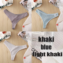 Load image into Gallery viewer, Ensemble de 3 Strings en Coton pour Femme – 6 Couleurs
