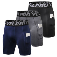 Load image into Gallery viewer, Short de Compression Sport avec Poche – 3 Pièces
