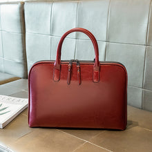 Load image into Gallery viewer, Sac à Main en Cuir Façon Crocodile avec Pochette Ordinateur
