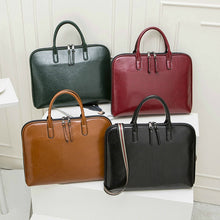 Load image into Gallery viewer, Sac à Main en Cuir Façon Crocodile avec Pochette Ordinateur
