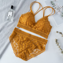 Load image into Gallery viewer, Ensemble Bralette Dos Nu en Dentelle Sans Couture

