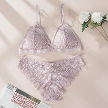Load image into Gallery viewer, Ensemble Bralette Dos Nu en Dentelle Sans Couture
