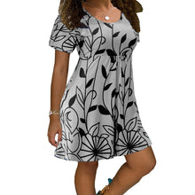 Load image into Gallery viewer, Robe d'Été Ample Imprimée Grande Taille

