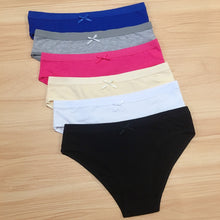 Load image into Gallery viewer, Lot de 6 Culottes en Coton pour Femme
