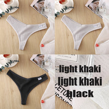 Load image into Gallery viewer, Ensemble de 3 Strings en Coton pour Femme – 6 Couleurs
